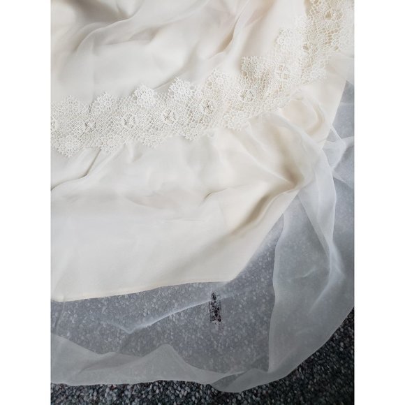 70s/80s Prairie Wedding Dress and Hat - Picture 5 of 12